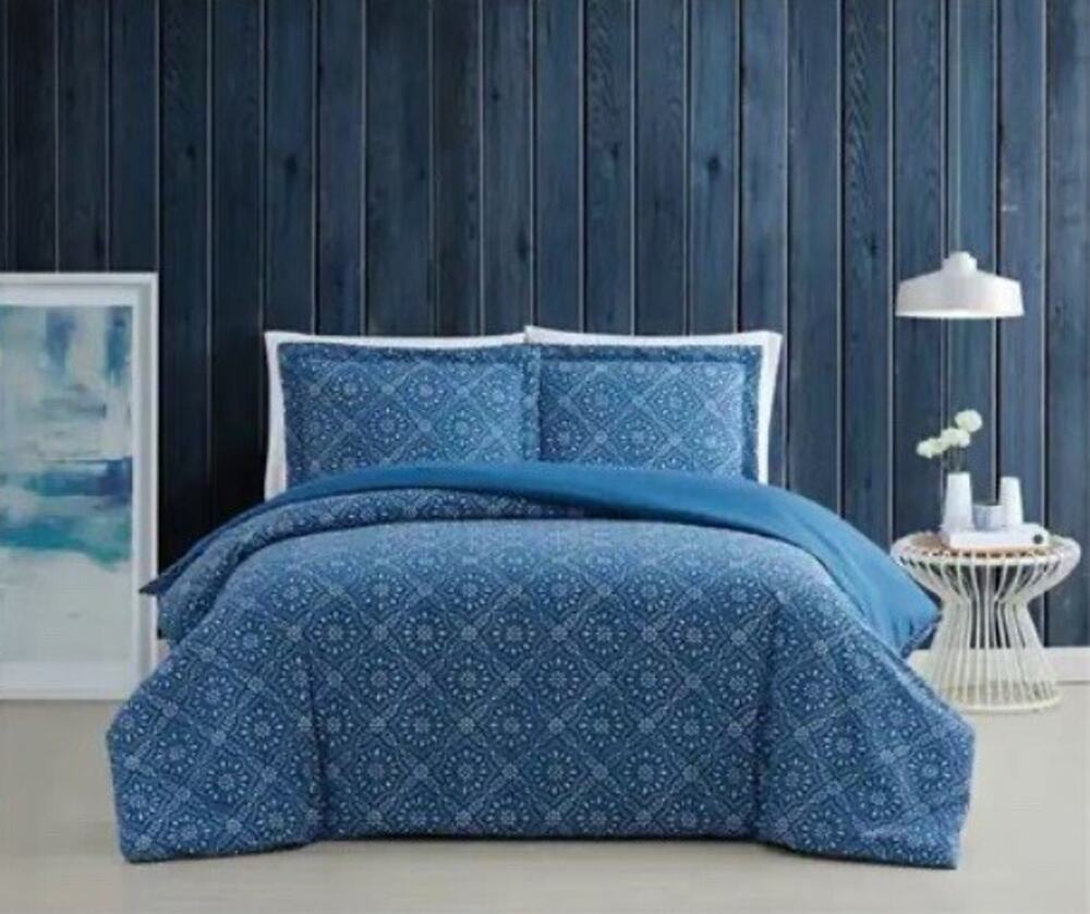 Brooklyn Loom Katrine 3-piece Duvet Cover Set - Blue - NWOT